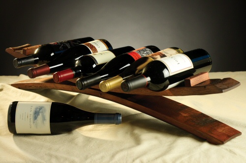 Product Image for Barrel Stave Wine Rack